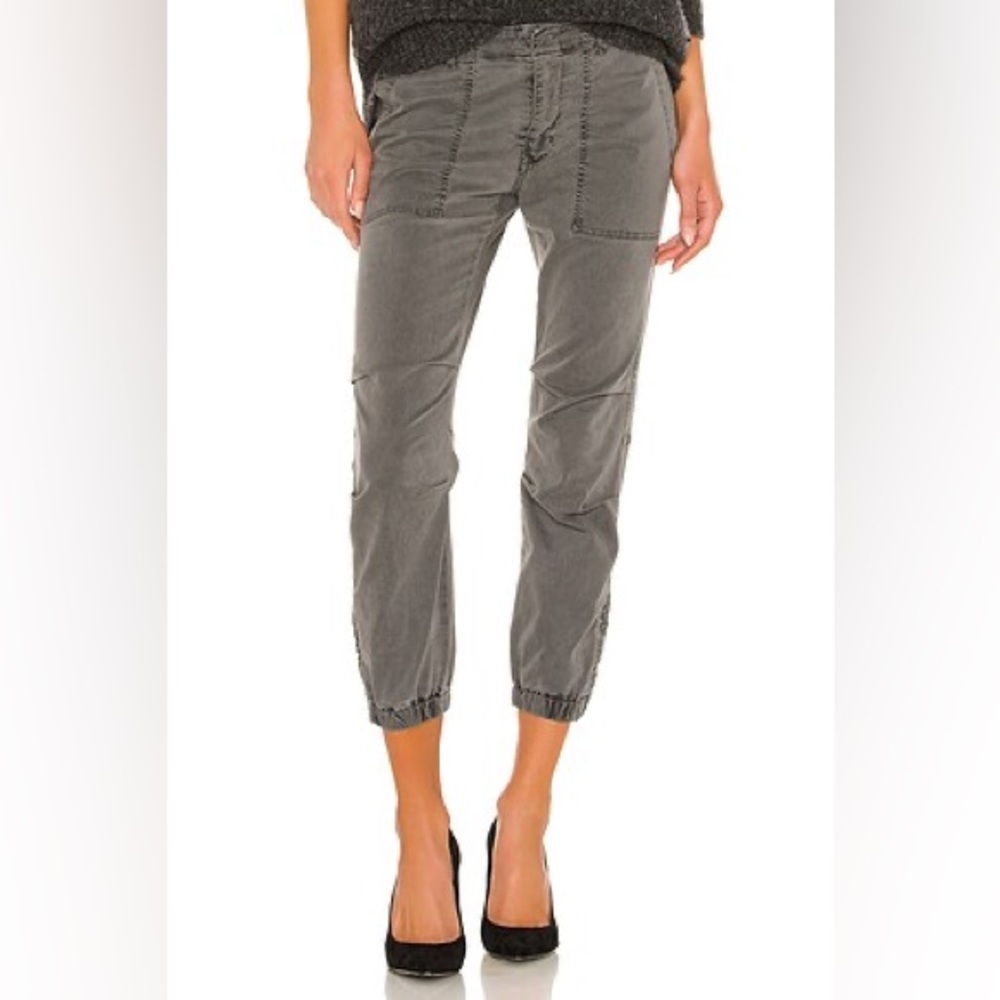 Niki Logan Cropped Military Pants Grey 4